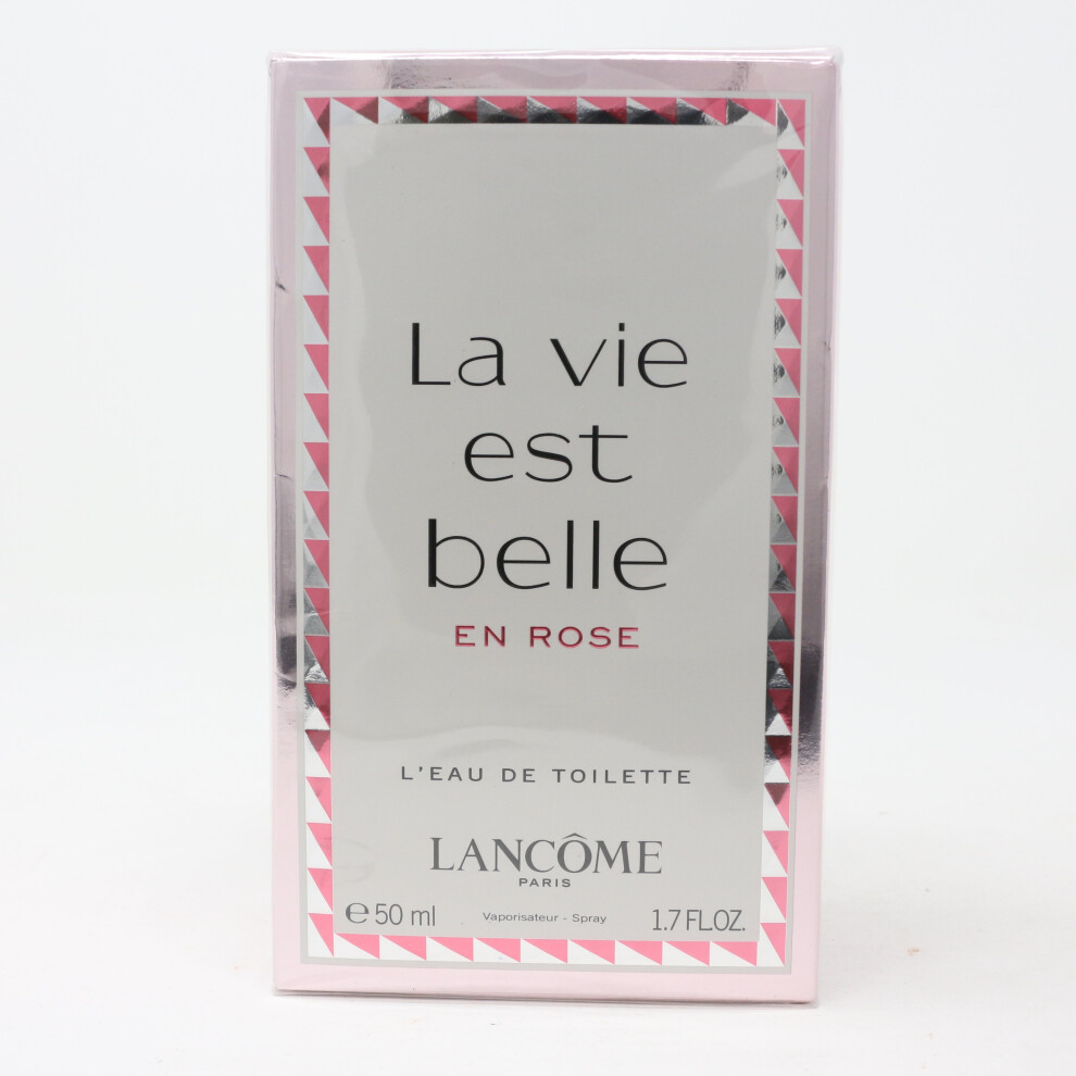 La Vie Est Belle En Rose by Lancome L' Eau De Toilette 1.7oz Spray New With Box