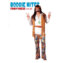 (XL) EM-3035 Woodstock Hippie Flower Power 60s 70s Dude