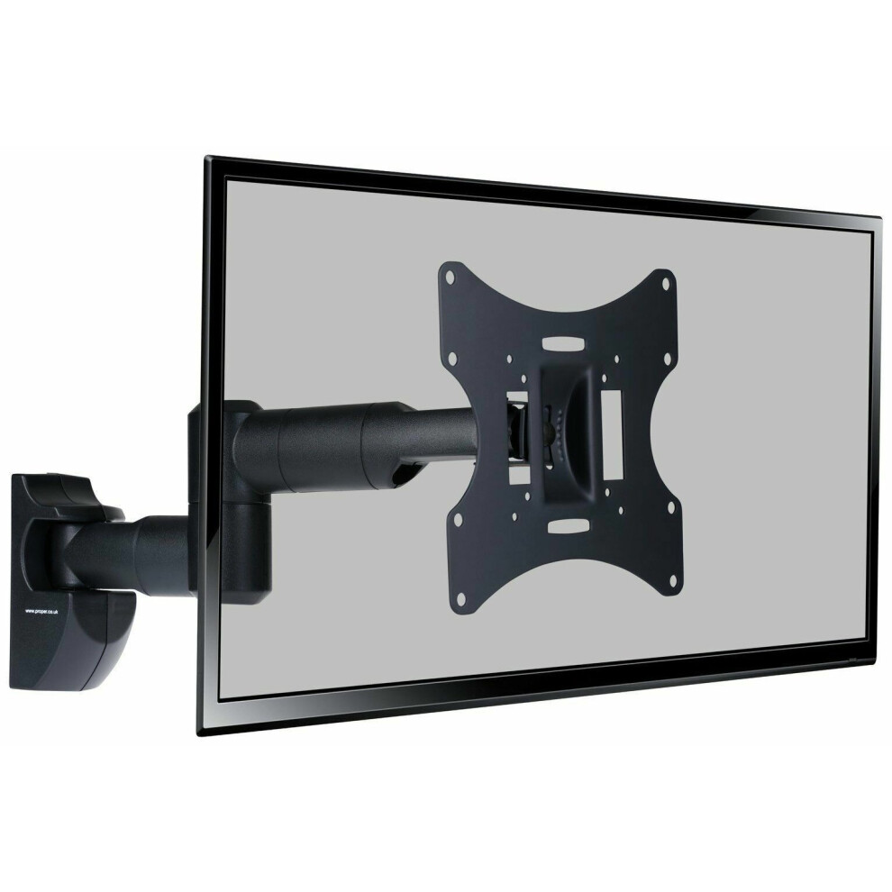 Proper AV Tilt And Swivel Up To 42 Inch TV Wall Bracket - Black