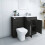 PlumbGalaxy Calm Grey Right Hand Combination Vanity Unit Set with Toilet 3