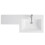 PlumbGalaxy Calm Grey Right Hand Combination Vanity Unit Set (No Toilet) 7