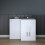 PlumbGalaxy Calm White Right Hand Combination Vanity Unit Set (No Toilet) 3