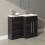 PlumbGalaxy Calm Grey Right Hand Combination Vanity Unit Set (No Toilet) 1