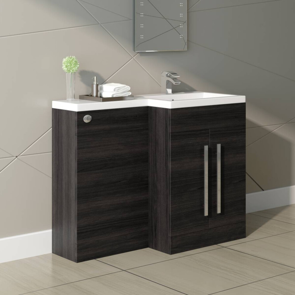 Calm Grey Right Hand Combination Vanity Unit Set (No Toilet)