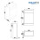 PlumbGalaxy Calm Grey Left Hand Combination Vanity Unit Set with Cordoba Toilet 10