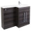 PlumbGalaxy Calm Grey Right Hand Combination Vanity Unit Set (No Toilet) 5