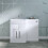 PlumbGalaxy Calm White Left Hand Combination Vanity Unit Set (No Toilet) 3