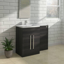 Calm Grey Left Hand Combination Vanity Unit Set (No Toilet)