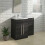 PlumbGalaxy Calm Grey Left Hand Combination Vanity Unit Set (No Toilet) 1
