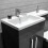 PlumbGalaxy Calm Grey Left Hand Combination Vanity Unit Set with Toilet 3
