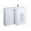 PlumbGalaxy Calm White Right Hand Combination Vanity Unit Set (No Toilet) 5
