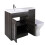 PlumbGalaxy Calm Grey Left Hand Combination Vanity Unit Set with Toilet 6