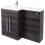 PlumbGalaxy Calm Grey Left Hand Combination Vanity Unit Set (No Toilet) 5