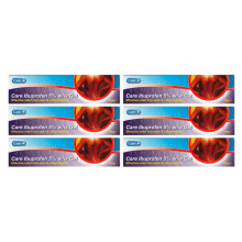 Care Ibuprofen 5% w/w Gel, Anti Inflammatory Pain Relief Gel 50g x6 (Six Pack)
