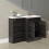 PlumbGalaxy Calm Grey Right Hand Combination Vanity Unit Set (No Toilet) 2