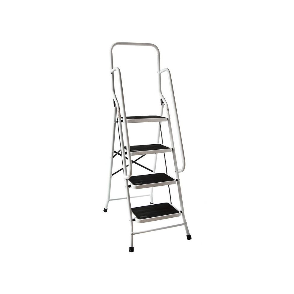 4 Step Ladder with Handrail Folding Portable DIY