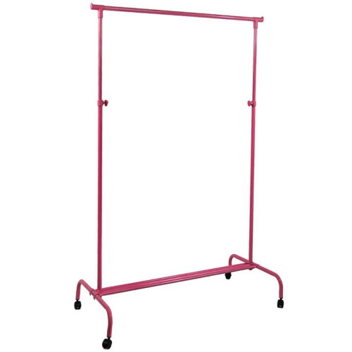 Home Discount Adjustable Clothes Rail Garment Rack on Wheels 2