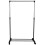 Home Discount Single Clothes Rail Hanging Hook Adjustable Wheels 4