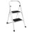 2 Step Ladder with Rubber Step Safety Handle Portable 8