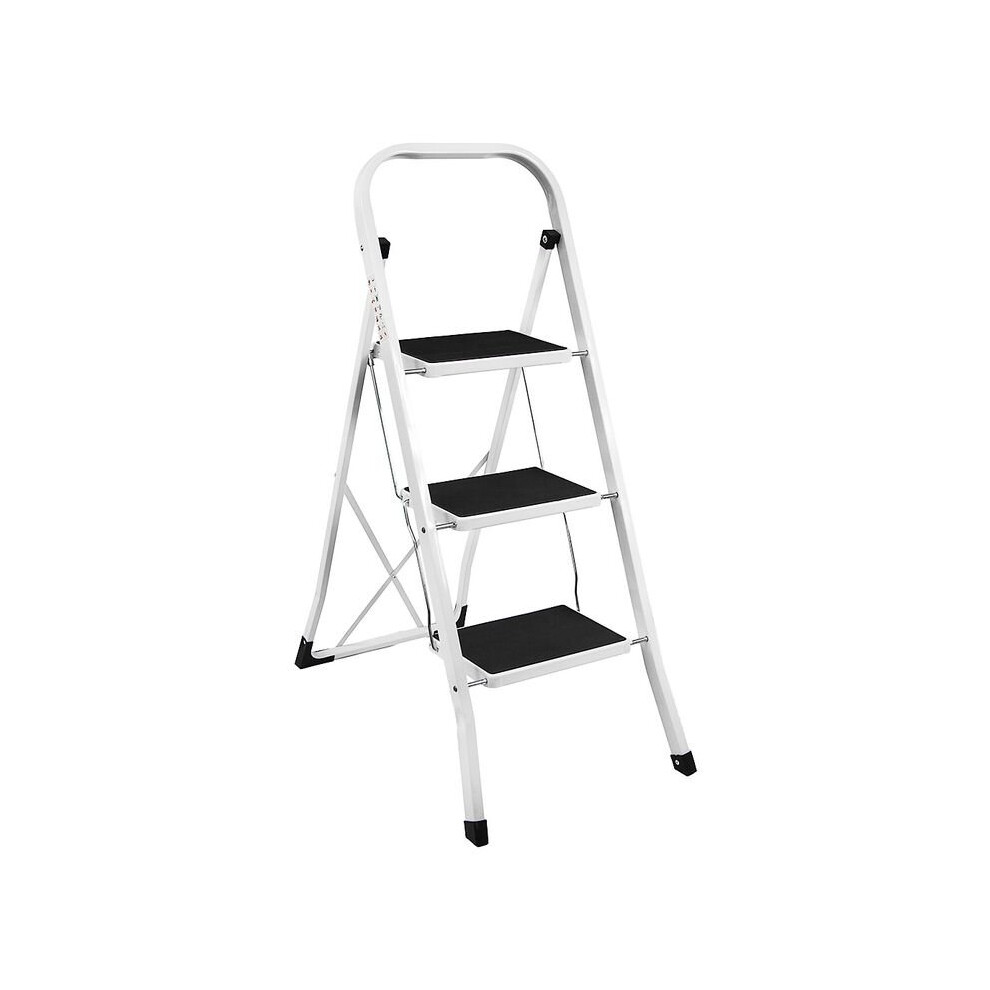 3 Step Ladder with Folding Portable Strong Iron