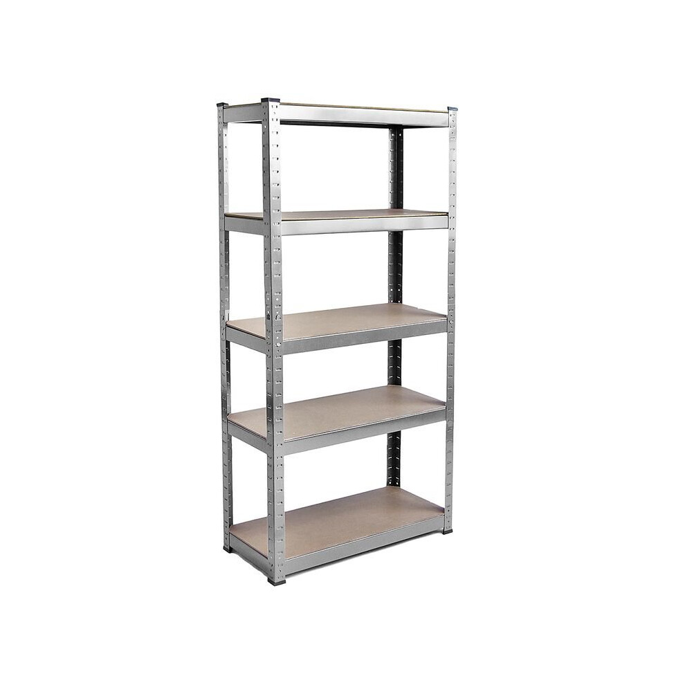 (Galvanised) 5 Tier Garage Storage Rack Adjustable Unit Large