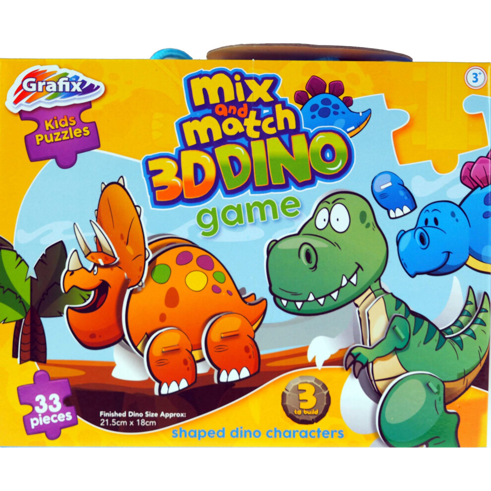 Mix N' Match 3D Dino Dinosaur Puzzle Game