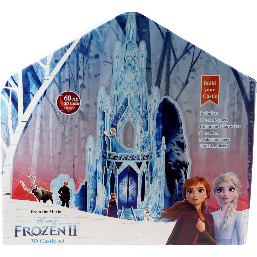 Disney Frozen 2 Large 60cm High Build And Make Your Own 3D Ice Castle