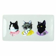 Berkley Bestiary Cat Portraits Tray by Illustrated by Berkley Illustration