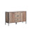 Timber Art Design UK Sideboard 2 Door 3 Drawer Oak Effect Storage Cupboard Living Dining Room Kitchen 4