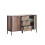 Timber Art Design UK Sideboard 2 Door 3 Drawer Oak Effect Storage Cupboard Living Dining Room Kitchen 3