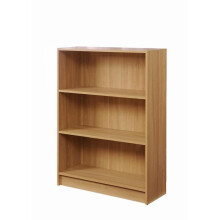 3 Tier Low Wide Bookcase Freestanding Storage Unit Living Room Bedroom