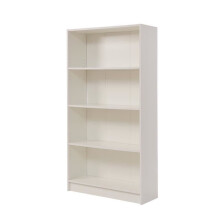 White Bookcase 4 Tier Wooden Shelving Storage Unit Living Room Bedroom