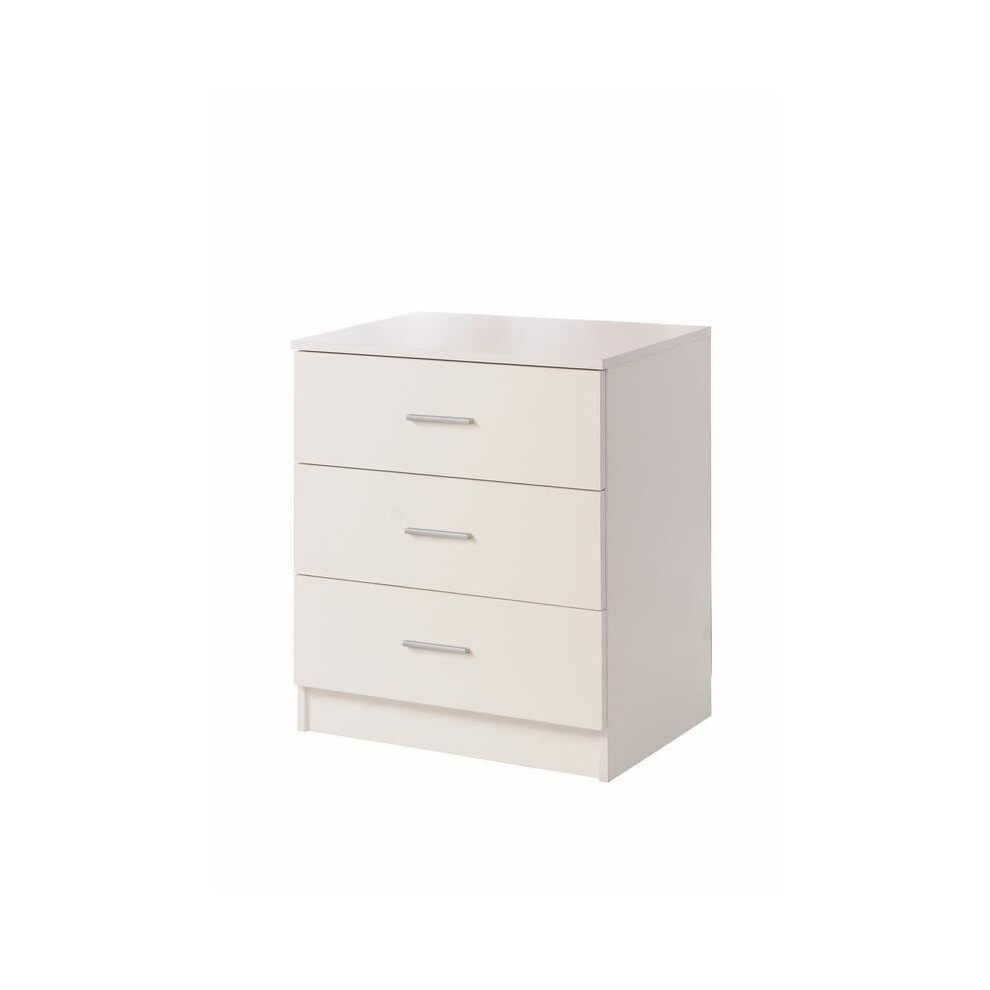Rio Costa Chest 3 Drawers Bedroom Living Room Storage White