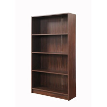 Walnut 4 Tier Wooden Bookcase Shelving Display Shelves Storage Unit Wood Shelf