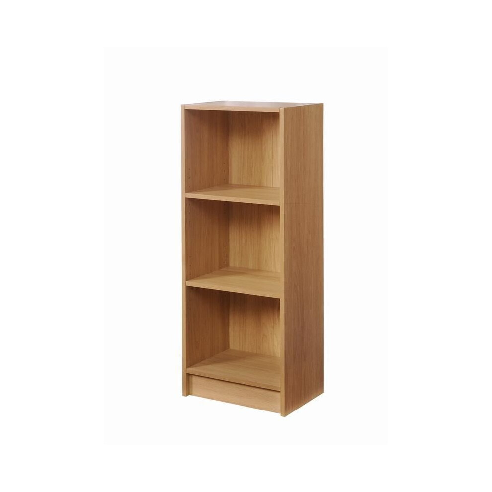 3 Tier Medium Narrow Bookcase Shelving Unit Living Room Office Bedroom