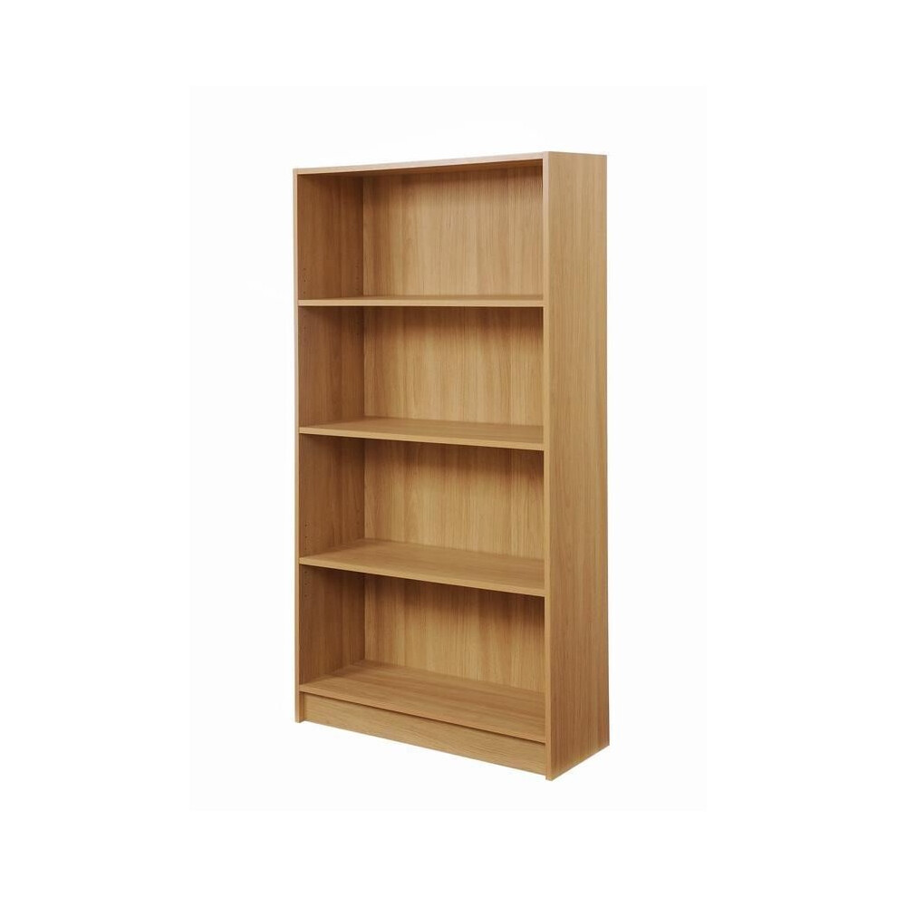 4 Tier Wooden Bookcase Shelving Display Shelves Storage Unit Wood Shelf