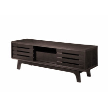 Modern TV Unit Stand 140cm Media Cabinet Sliding Door + Shelf Wenge