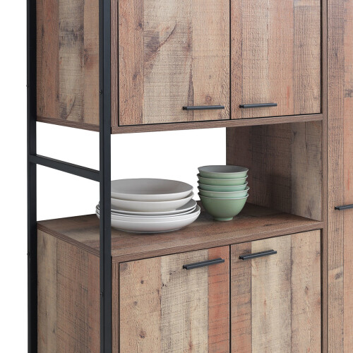 Timber Art Design UK Stretton Kitchen Dining Room Display Drinks Larder Cabinet Cupboard Rustic 2