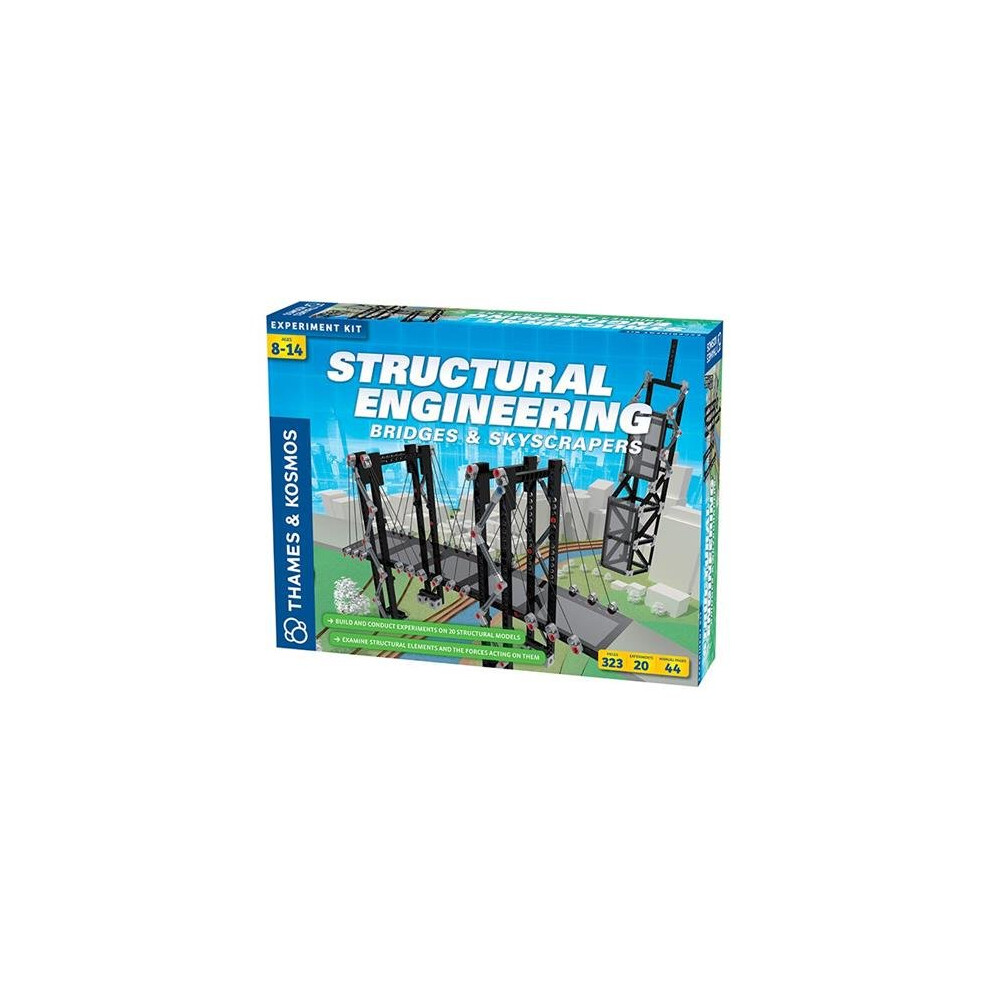 Thames & Kosmos Kit de Science & Ing?nierie : Ponts & Gratte-ciels, 20 mod?les, Apprenez la force et la compression, Couleur bleue, Prix