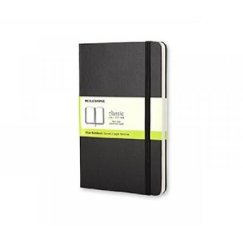Moleskine Pocket Plain Hardcover Notebook Black