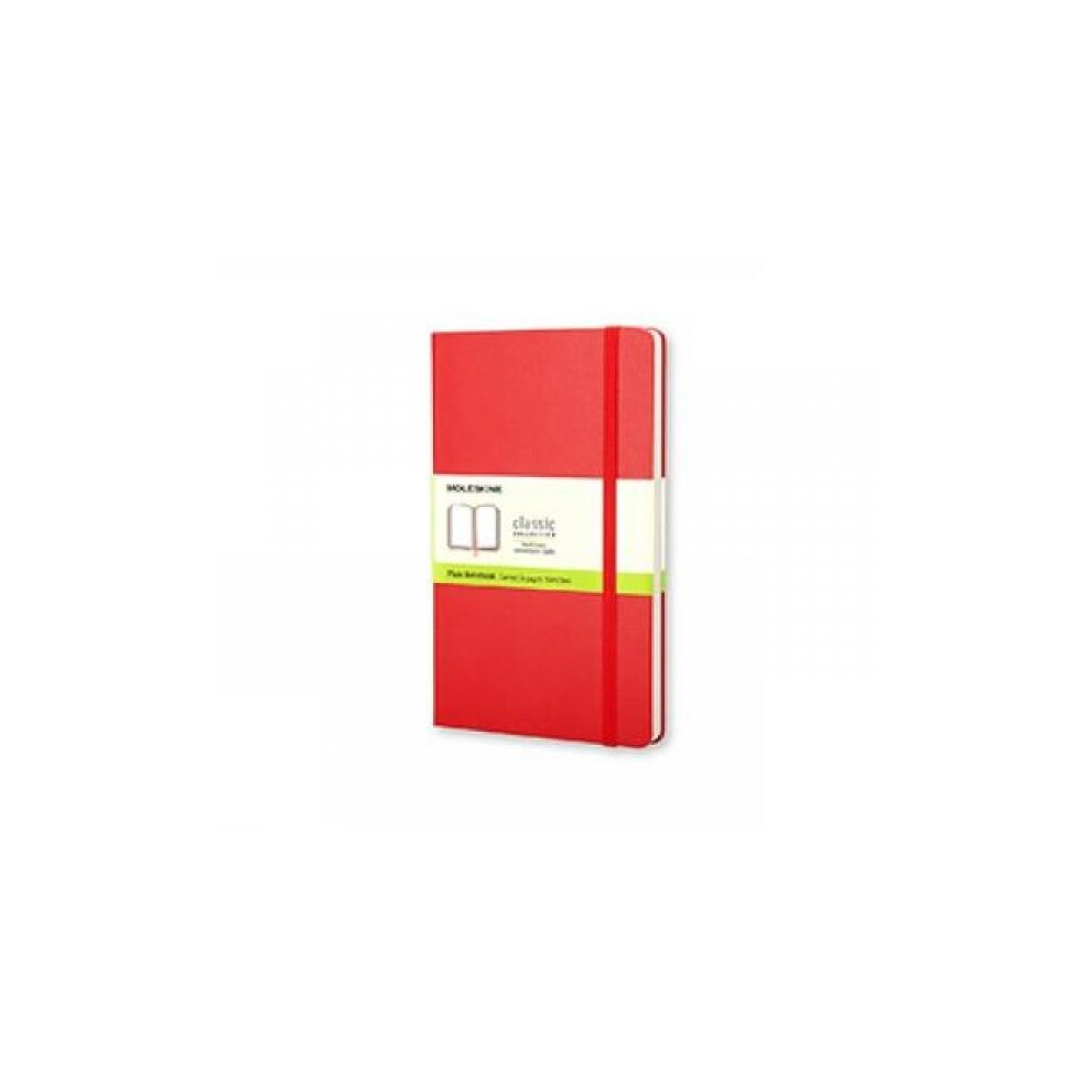 Moleskine Red Plain Hardcover Notebook Large