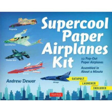 Supercool Paper Airplanes Kit 12 PopOut Paper Airplanes Assembled in About a Minute by Andrew Dewa