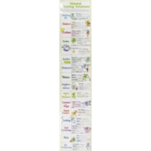 Natural Cleaning Solutions Chart by Liz Cook