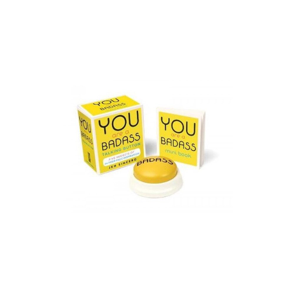 Riachristiecollections You Are A Badass Talking Button By Jen Sincero