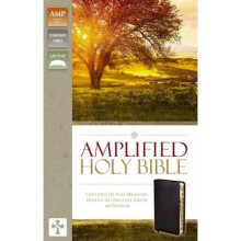 Amplified Holy Bible Bonded Leather Black Thumb Indexed Captures the Full Meaning Behind the Origin