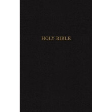 KJV Reference Bible Personal Size Giant Print Bonded Leather Black Red Letter Edition Comfort Print
