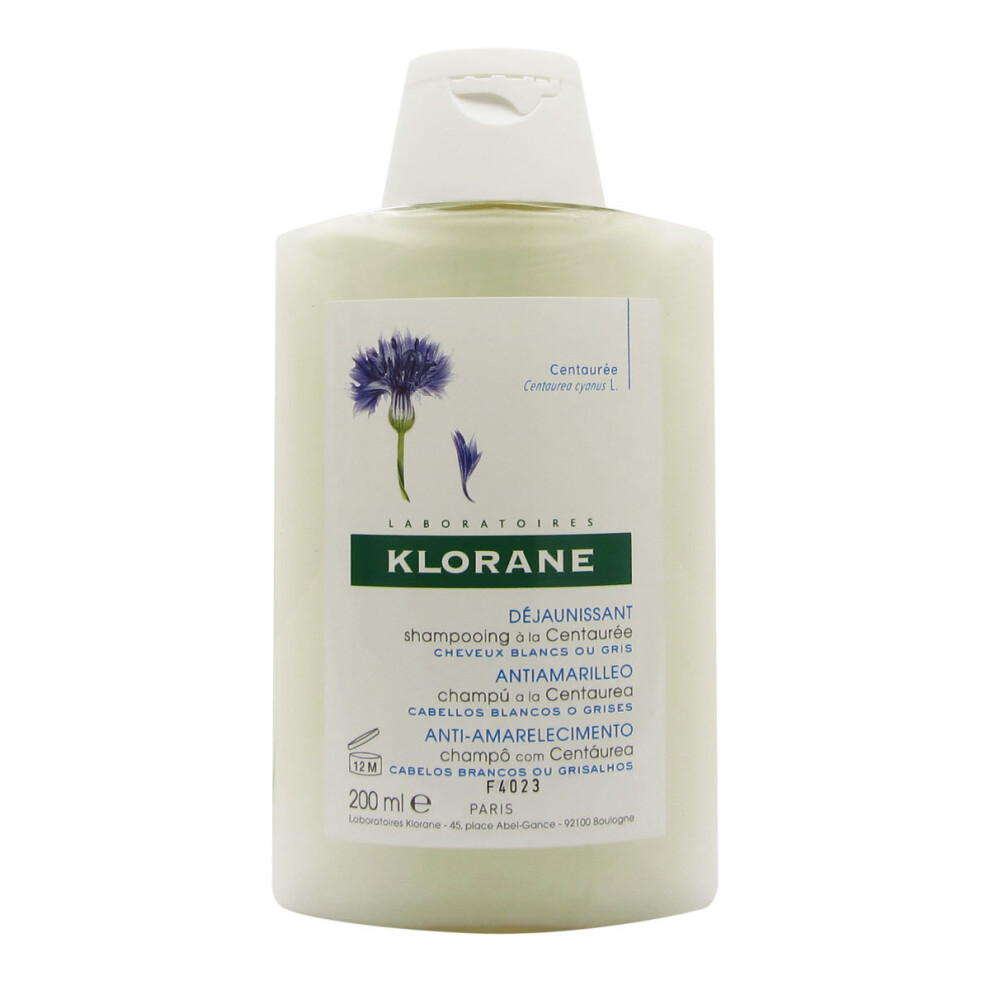 Klorane Shampoo With Centaury 200Ml - Ultra-Gentle Softening Emulsifying Base For Volume