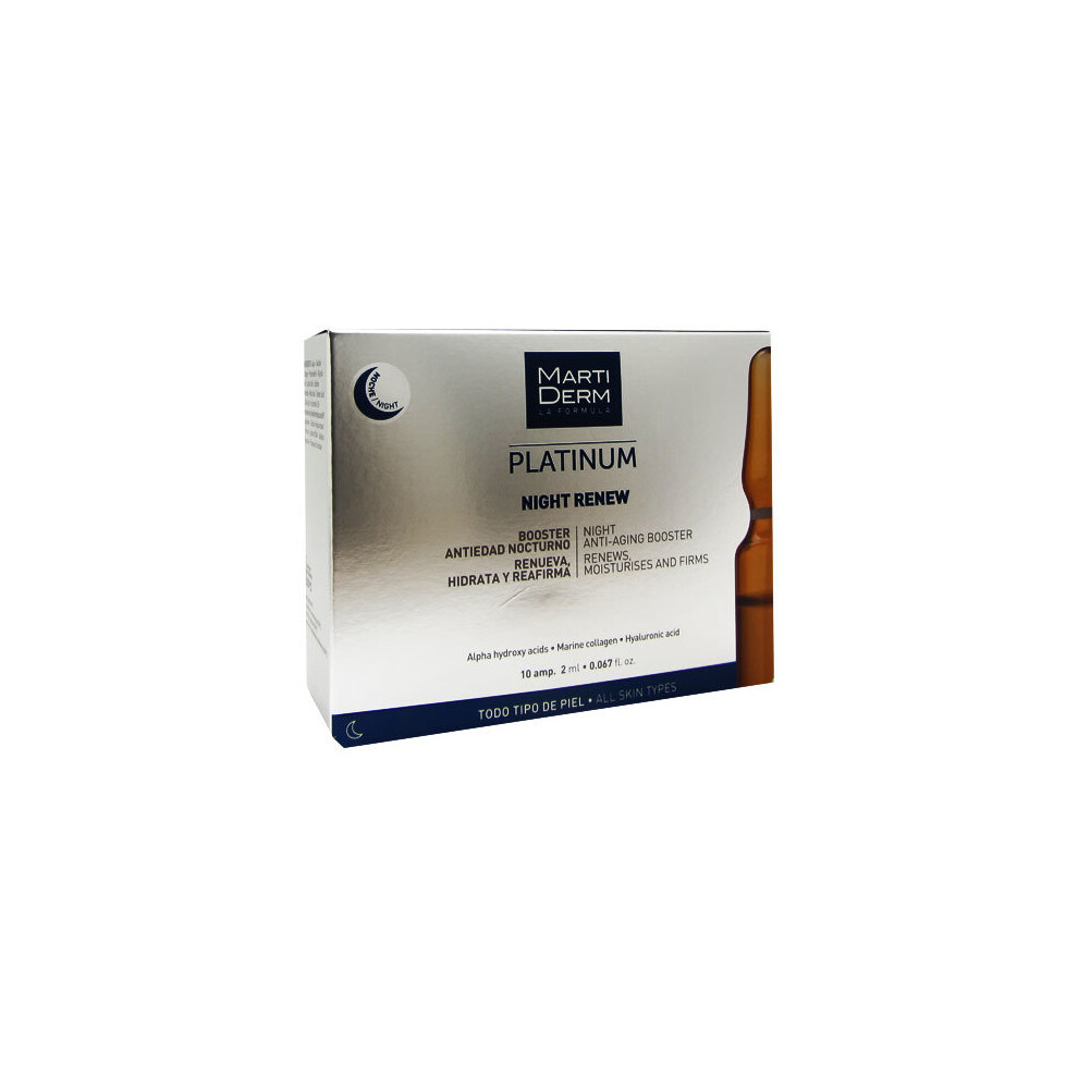 Martiderm Platinum Night Renew Ampoules 10Ampx2ml