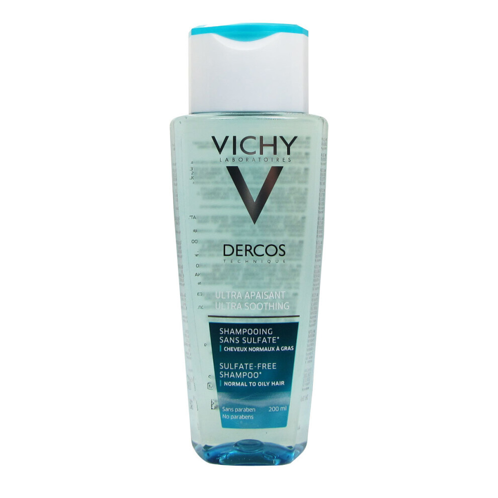 Vichy Dercos Ultra Soothing Shampoo Normal To Oily Hair 200Ml