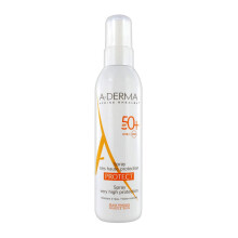Spray pentru protecție solară, A-Derma, Protect, Protecție UV ridicată, SPF 50+, 200 ml